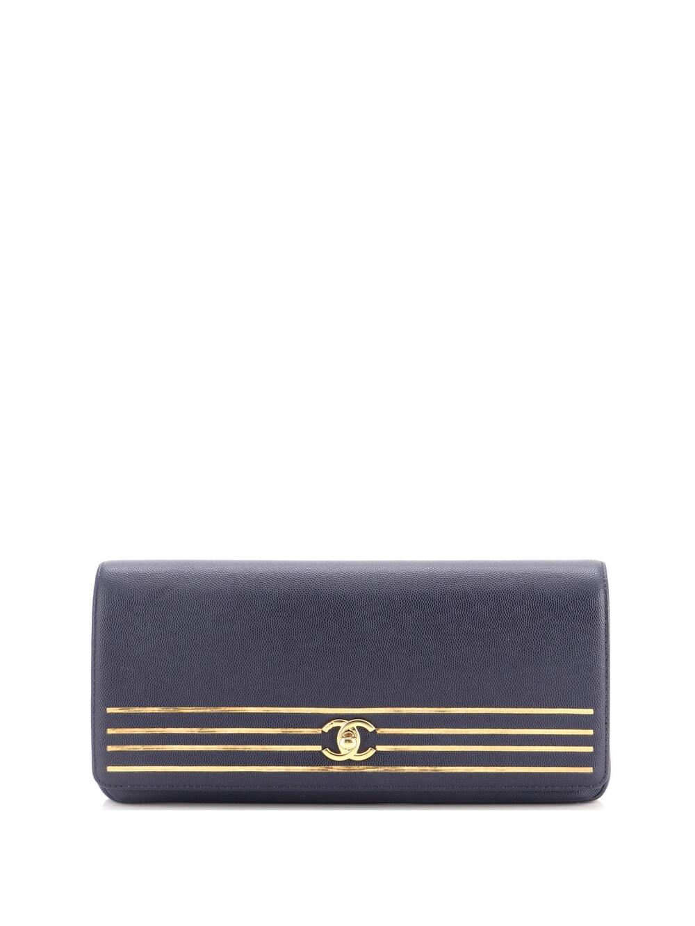 Chanel Captain Gold Clutch Embroidered #327293C33B